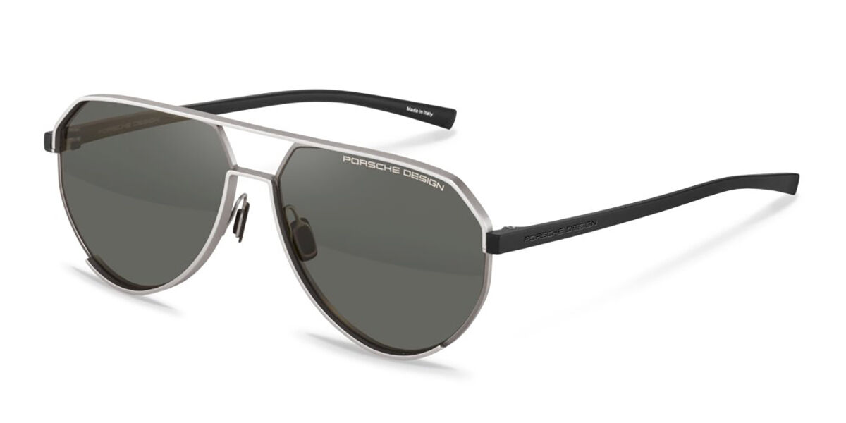 Lentes de sol Porsche Design P8996 Polarized B418 Piloto Silver/Grey ...
