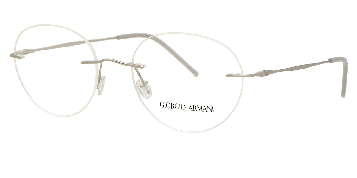 Lentes ópticos Giorgio Armani AR5147 3045 Ovalado Plateado mate ...