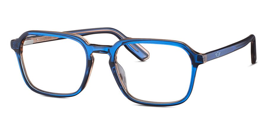 Lentes ópticos Mini 743045 70 Cuadrado Transparent Blue On Brown ...